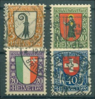 SCHWEIZ_1923_Nr_185_188_gestempelt_Bild1