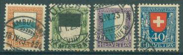 SCHWEIZ_1922_Nr_175_178_gestempelt_Bild1