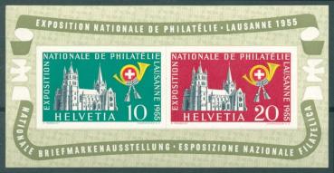 SCHWEIZ_1955_Nr_Bl.15_postfrisch_Bild1