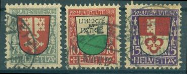 SCHWEIZ_1919_Nr_149_151_gestempelt_Bild1