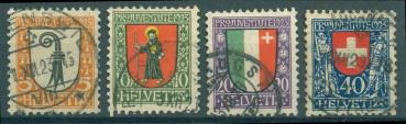SCHWEIZ_1923_Nr_185_188_gestempelt_Bild1
