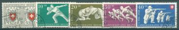 SCHWEIZ_1950_Nr_545_549_gestempelt_Bild1