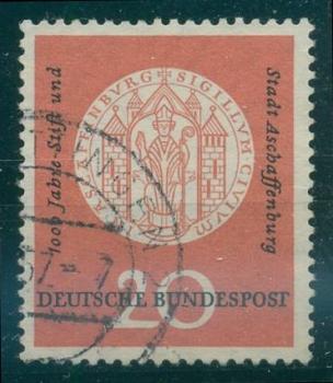 BUND_1957_PLATTENFEHLER_Nr_255_f5_gestempelt_Bild1