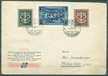 SCHWEIZ_1950_Nr_445u.a._Brief_Bild1