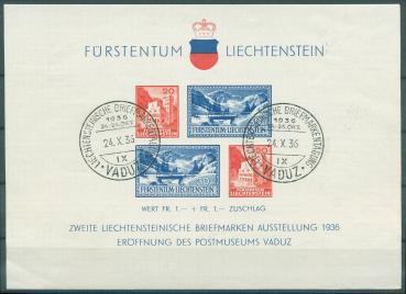 LIECHTENSTEIN_1936_Bl.2_gestempelt_Bild1
