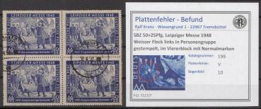 SBZ_1948_PLATTENFEHLER_Nr_199_V_gestempelt_Bild1