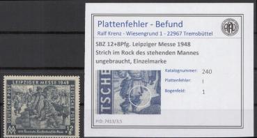SBZ_1949_PLATTENFEHLER_Nr_240_I_ungebraucht_Bild1