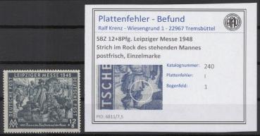 SBZ_1949_PLATTENFEHLER_Nr_240_I_postfrisch_Bild1