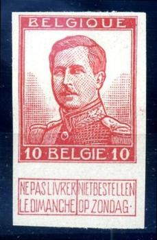 BELGIEN_1912_Nr_100II_ohne_Gummi_Bild1