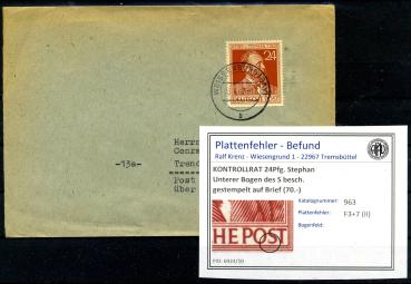 KONTROLLRAT_1947_PLATTENFEHLER_Nr_963_II_gestempelt_Bild1