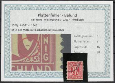 BIZONE_1948_PLATTENFEHLER_Nr_8V_gestempelt_Bild1