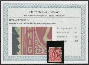 BIZONE_1948_PLATTENFEHLER_Nr_8VIII_gestempelt_Bild1