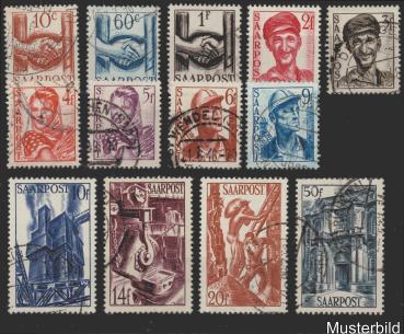 SAARLAND_1948_Nr_239_251_gestempelt_Bild1