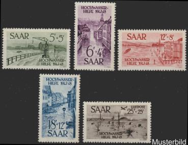 SAARLAND_1948_Nr_255_259_postfrisch_Bild1