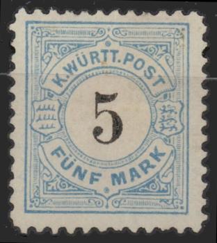 WUeeRTTEMBERG_1881_Nr_54_ohne_Gummi_Bild1