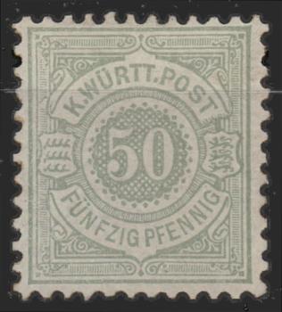 WUeeRTTEMBERG_1881_Nr_51_ungebraucht_Bild1
