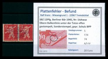 SBZ_1945_Nr_5AAwaz_F74_gestempelt_Bild1