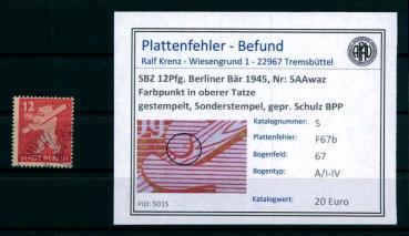 SBZ_1945_Nr_5AAwaz_F67b_gestempelt_Bild1