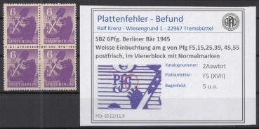 SBZ_1945_PLATTENFEHLER_Nr_2Awbzt_XVII_postfrisch_Bild1