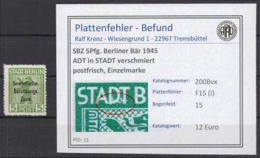 SBZ_1948_PLATTENFEHLER_Nr_200Bvx_I_postfrisch_Bild1