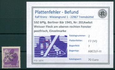 SBZ_1948_PLATTENFEHLER_Nr_201Awbzt_F7_(VI)_postfrisch_Bild1