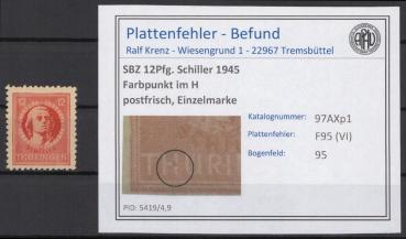 SBZ_1945_PLATTENFEHLER_Nr_97AXp1_VI_postfrisch_Bild1
