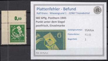 SBZ_1945_PLATTENFEHLER_Nr_95AXax_I_postfrisch_Bild1