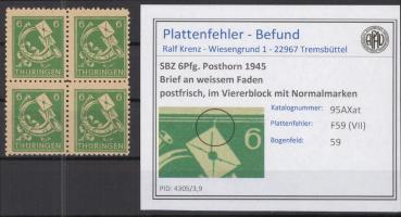 SBZ_1945_PLATTENFEHLER_Nr_95AXat_VII_postfrisch_Bild1