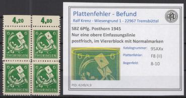 SBZ_1945_PLATTENFEHLER_Nr_95AXax_II_postfrisch_Bild1