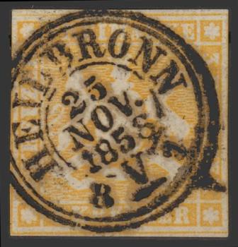 WUeeRTTEMBERG_1857_Nr_7_gestempelt_Bild1