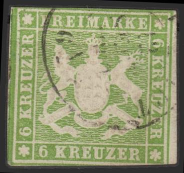WUeeRTTEMBERG_1859_Nr_13_gestempelt_Bild1
