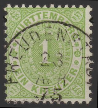 WUeeRTTEMBERG_1874_Nr_43_gestempelt_Bild1