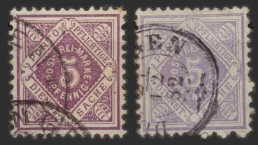 WUeeRTTEMBERG_1875_Nr_101a+b_gestempelt_Bild1