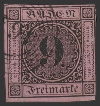 BADEN_1851_Nr_4_gestempelt_Bild1