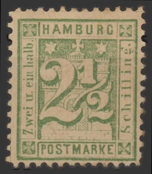 HAMBURG_1864_Nr_14_ungebraucht_Bild1