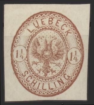 LUeeBECK_1864_Nr_13_ungebraucht_Bild1