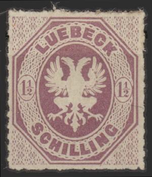 LUeeBECK_1865_Nr_14_ungebraucht_Bild1
