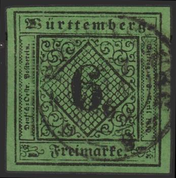 WUeeRTTEMBERG_1851_Nr_3_gestempelt_Bild1