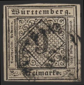 WUeeRTTEMBERG_1851_Nr_4_gestempelt_Bild1