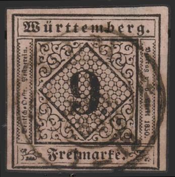 WUeeRTTEMBERG_1851_Nr_4_gestempelt_Bild1