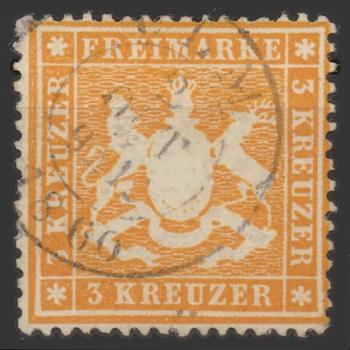 WUeeRTTEMBERG_1860_Nr_17x_gestempelt_Bild1