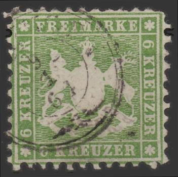 WUeeRTTEMBERG_1862_Nr_23_gestempelt_Bild1