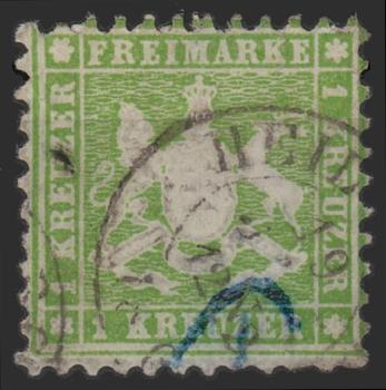 WUeeRTTEMBERG_1863_Nr_25_gestempelt_Bild1