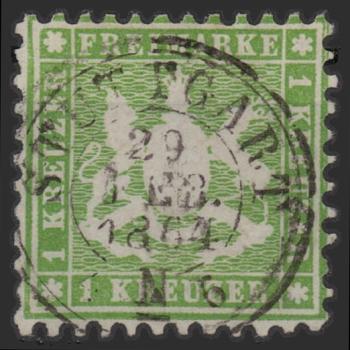 WUeeRTTEMBERG_1863_Nr_25_gestempelt_Bild1