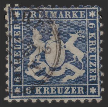 WUeeRTTEMBERG_1863_Nr_27_gestempelt_Bild1