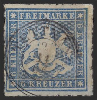 WUeeRTTEMBERG_1865_Nr_32_gestempelt_Bild1