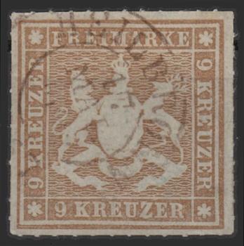 WUeeRTTEMBERG_1865_Nr_33_gestempelt_Bild1
