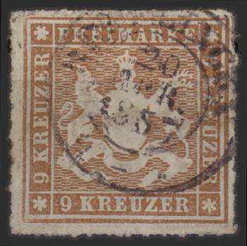 WUeeRTTEMBERG_1865_Nr_33_gestempelt_Bild1