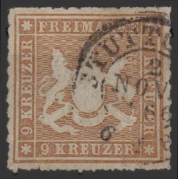 WUeeRTTEMBERG_1865_Nr_33_gestempelt_Bild1