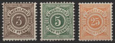 WUeeRTTEMBERG_1890_Nr_55_57_postfrisch_Bild1